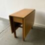 Mid Century 1960s Retro Vintage Large Drop Leaf Table, thumbnail 3 of 8