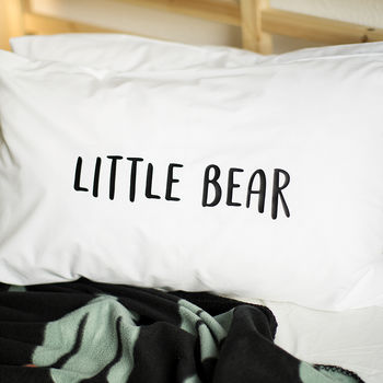 'Papa Bear/Mama Bear/Little Bear' Pillow Case Set, 3 of 8
