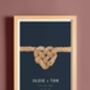 Tie The Knot Personalised Fine Art Print, thumbnail 2 of 4