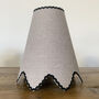 Scalloped Lampshade With Black Trim *Free Delivery*, thumbnail 4 of 4