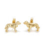 Labrador Small Stud Earrings In18 Carat Gold Vermeil, thumbnail 1 of 2