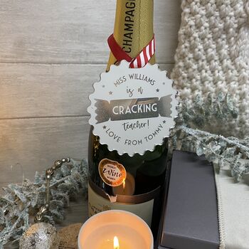 Personalised Teacher Christmas Gift Rose Gold, 9 of 9