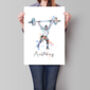 Weightlifter Personalised Print, thumbnail 1 of 4