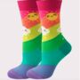 Novelty Fun Socks Size Five To Nine ~ Rainbow, thumbnail 1 of 6