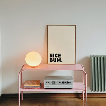 Nice Bum Quote Bathroom Wall Art Print, 6 of 7