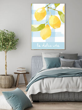 Lemon Italian Kitchen Art Print, 2 of 3