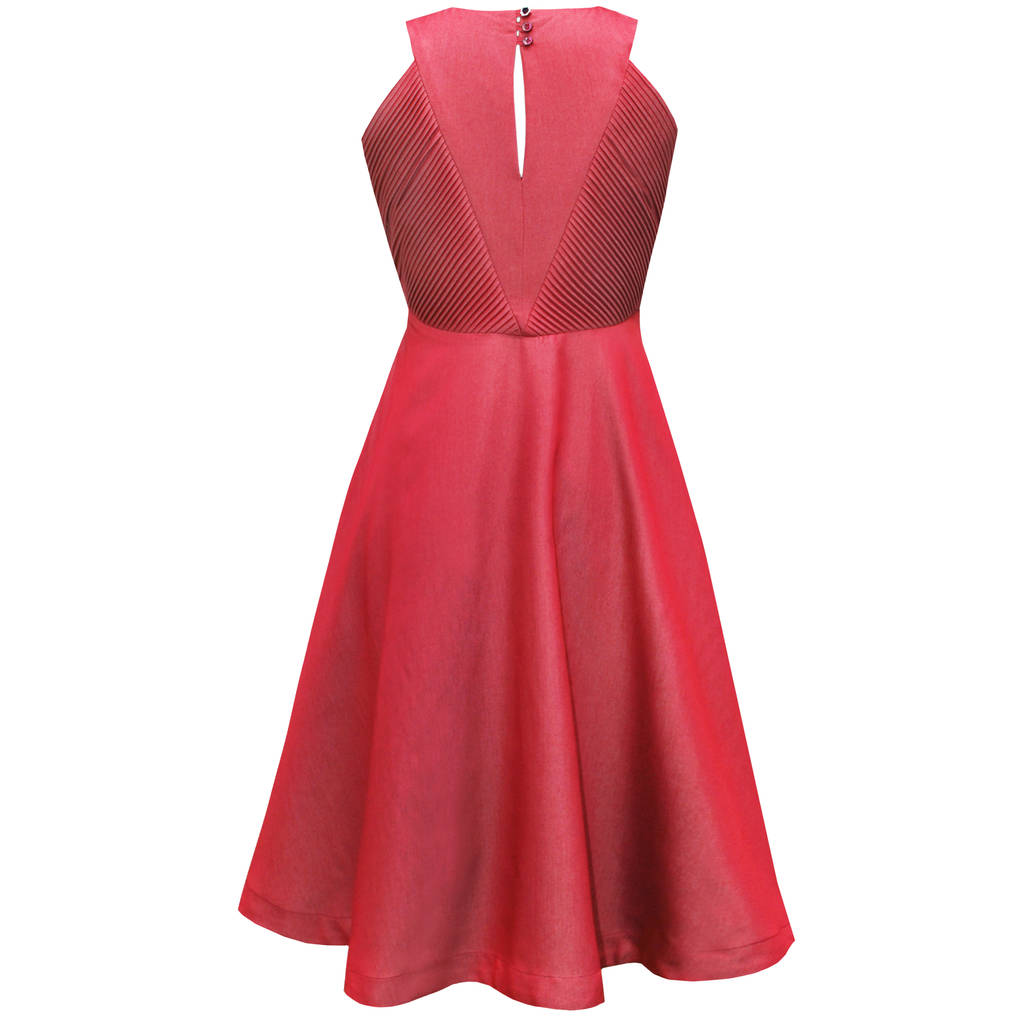 Lavinia 50s Style Dress Red By LAGOM | notonthehighstreet.com