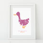 Personalised Duck Print, thumbnail 4 of 7