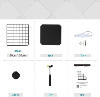 Six Compartment Storage Cabinet With Lattice Panels, 5 of 7