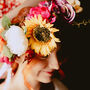 The Florence Colourful Vintage Hair Wreath For A Bride, thumbnail 9 of 12