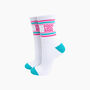 Good Luck Babe Organic Cotton Sports Socks In White, thumbnail 1 of 4