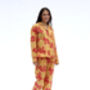 Women's Pyjamas In Organic Cotton, Cartagena Long Set, thumbnail 4 of 9