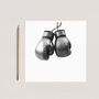 Boxing Gloves – Hand Drawn Sports Greeting Card Illustration, thumbnail 2 of 6