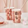 Fringe Rose Gold Paper Cups, thumbnail 1 of 2