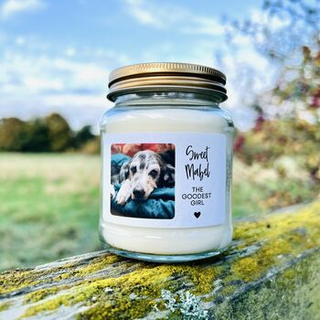 Personalised Pet Loss Candle – The Goodest Girl Memorial Gift, 3 of 10
