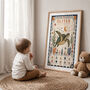 Personalised Sea Turtle Hidden Treasure Print | Children's Birth Keepsake, thumbnail 6 of 9