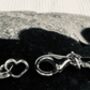 Heart Bracelet With Mismatched Sterling Silver Hearts, thumbnail 4 of 5