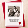 Dad / Daddy Personalised Photo Birthday Card, thumbnail 2 of 3