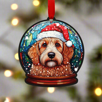 Labradoodle Dog Tree Decoration, 3 of 6