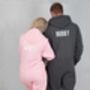 Adult Personalised Hubby And Wifey Onesies, thumbnail 1 of 3