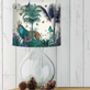 Tropical Lions Lampshade, Blue, thumbnail 4 of 10
