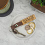Engraved 'Never Stop Exploring' Wood Keyring For Him, thumbnail 3 of 4