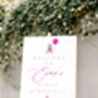 Personalised Teddy Bear First Birthday Welcome Sign, thumbnail 2 of 3