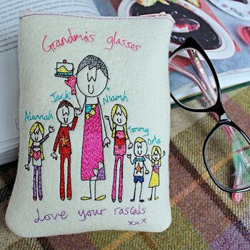 Personalised Embroidered Granny's Glasses Case, 12 of 12