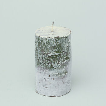 G Decor Scandinavian Hand Finished Birch Tree Pillar Candle Woodland Nordic Minimalist Decor, 2 of 3