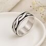 Personalised Mens Sterling Silver Celtic Braid Spinning Ring, thumbnail 1 of 12
