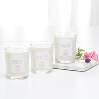 Cosy Night In Candles And Hand Cream Gift Set, 3 of 5