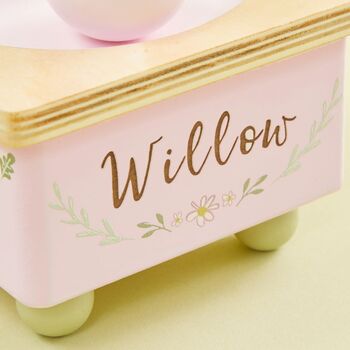 Personalised Wooden Woodland Animals Music Box 3y+, 2 of 4