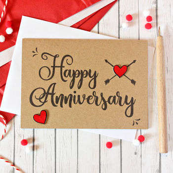 Personalised Name And Date Anniversary Card, 2 of 6