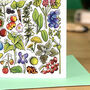 Foraging Plants Of Britain Greeting Card, thumbnail 6 of 7