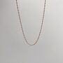 Rose Gold Twist Chain Necklace, thumbnail 1 of 4