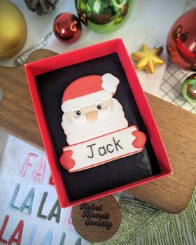 Personalised Santa Biscuit, 2 of 3
