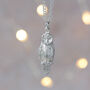 Barn Owl Silver Necklace, thumbnail 2 of 8