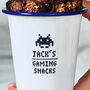 Personalised Gaming Gift Snack Pot, thumbnail 2 of 3