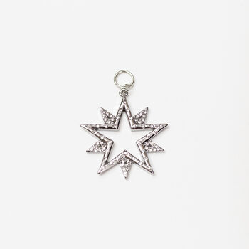 Stella Starburst Charm Sterling Silver Plated, 2 of 5