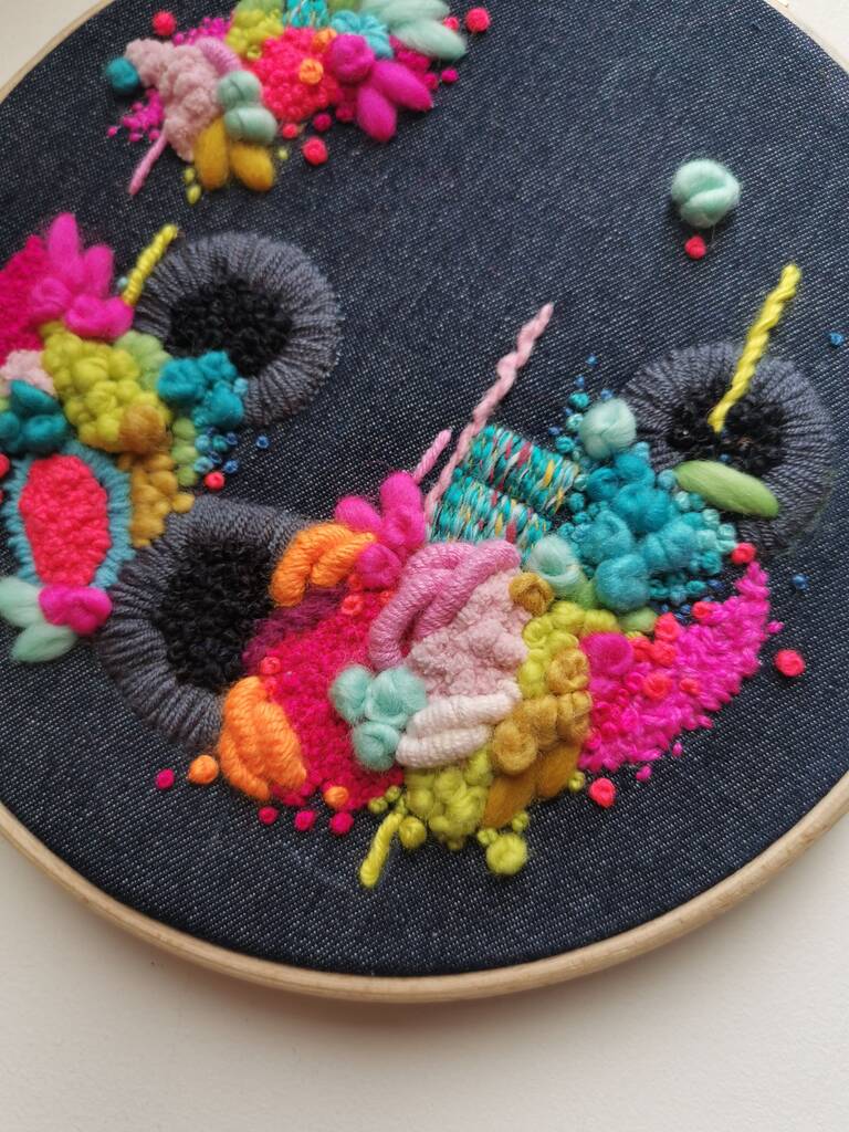 Navy Denim Embroidery Kit, 1 of 6