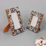 G Decor Silver And Blue Mosaic Effect Photo Frames, thumbnail 1 of 7