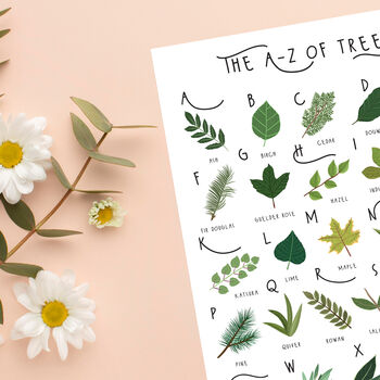 The A To Z Of Trees Print, 5 of 6