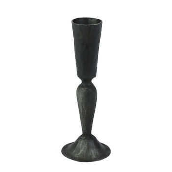 Fluted Black Iron Candlestick, 2 of 4