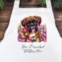 Personalised Boxer Dog In Christmas Lights, thumbnail 5 of 10