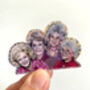 Golden Girls Holographic Sticker, Retro Fan Art Sticker, thumbnail 1 of 6