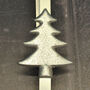 Silver Christmas Tree Wreath Door Hanger, thumbnail 5 of 7
