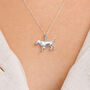 Sterling Silver Labrador Necklace, thumbnail 3 of 11