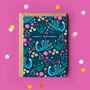 'Happy Birthday' Colourful Peacock Patterned Card, thumbnail 1 of 4