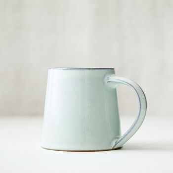 Fair Trade Handmade Glazed Stoneware Large Conical Mug, 7 of 12