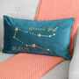 Personalised Star Sign Velvet Cushion For Her Home, thumbnail 2 of 5